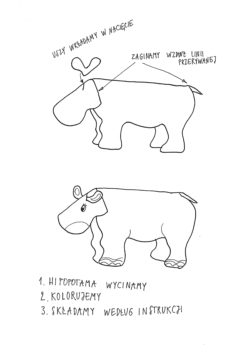 Instrukcja wykonania papierowego hipopotama