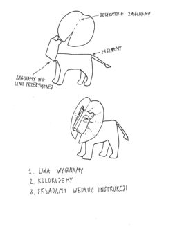 Instrukcja wykonania papierowego lwa