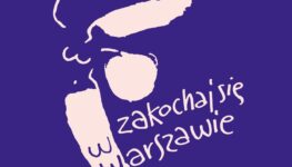 Graficzna Syrenka warszawska z napisem "Zakochaj się w Warszawie"
